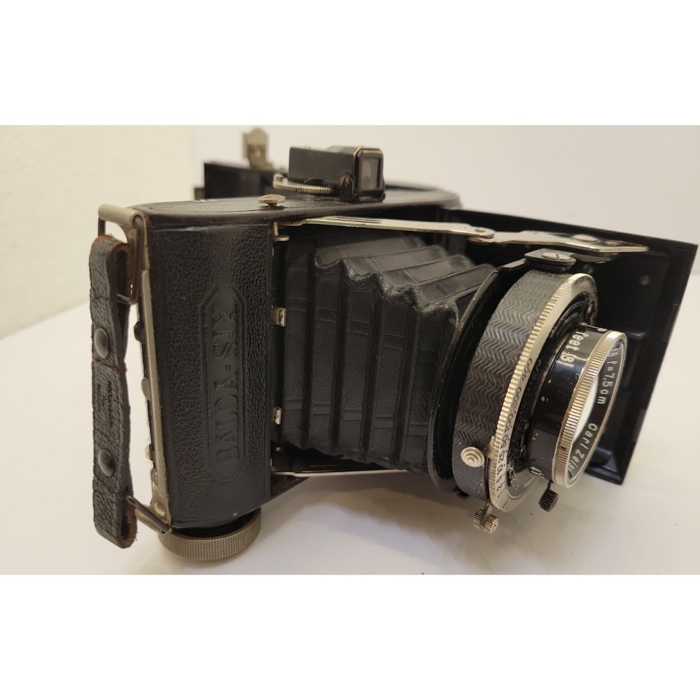 Balda-Six 120 Folding Camera Zeiss Tessar 75mm f2.8 Compur Rapid Fires